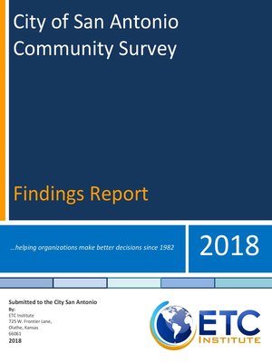 cover image of 2018 San Antonio Community Survey